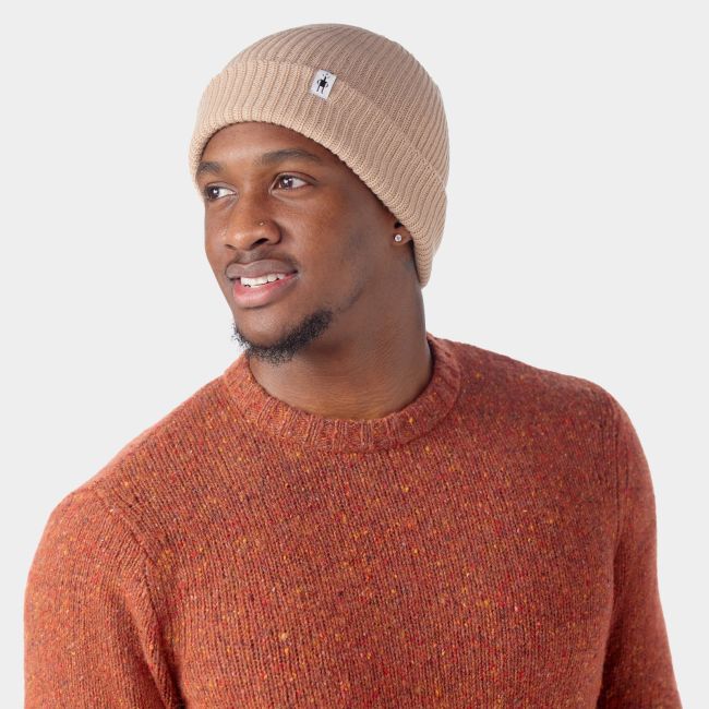 Căciulă Merino Smartwool Beanie - bej Toffee Cream