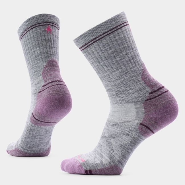 Șosete hiking Smartwool Hike Mid Crew - gri Medium Gray, amortizare țintită