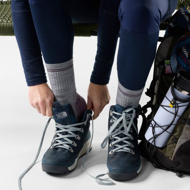 Șosete hiking Smartwool Hike Mid Crew - gri Medium Gray, amortizare țintită