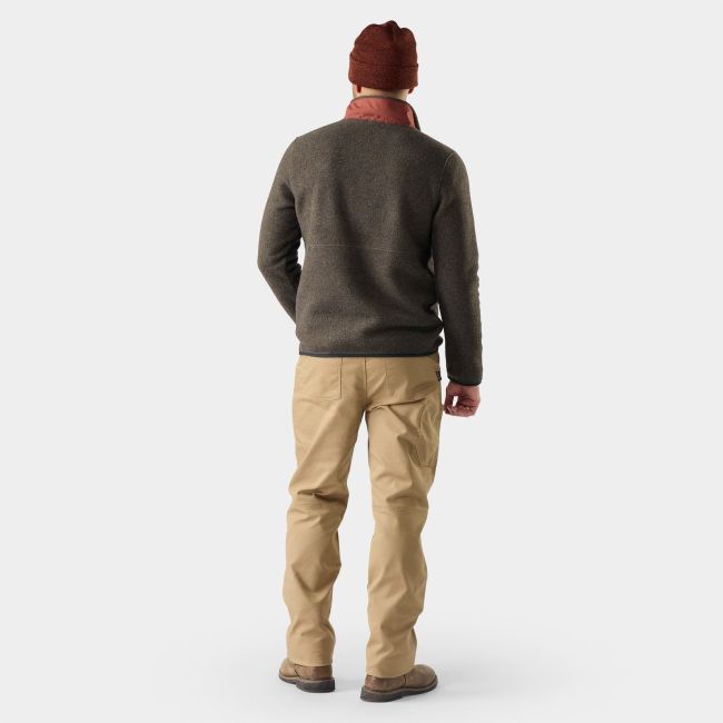 Bluză fleece Smartwool Second Cut 1/2 Zip - arămiu Burnt Sienna
