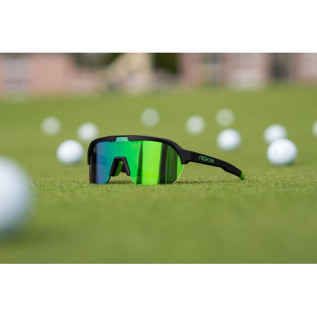 Ochelari de soare electro fotocromatici React Swiss OPTRAY NEON - lentila verde si rama neagra - produs DEMO