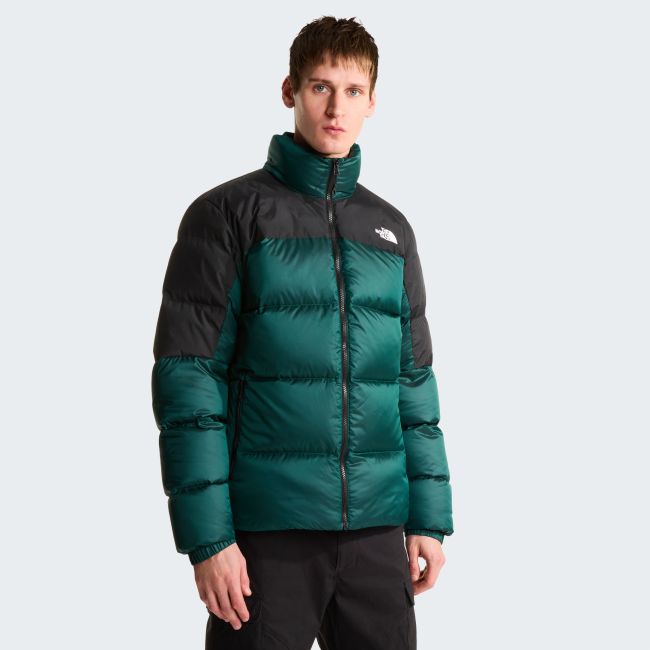 Geacă de puf The North Face Diablo Down 2.0 Jacket pentru bărbați - verde petrol Pacific Teal Black Heather | Black | puf reciclat 700