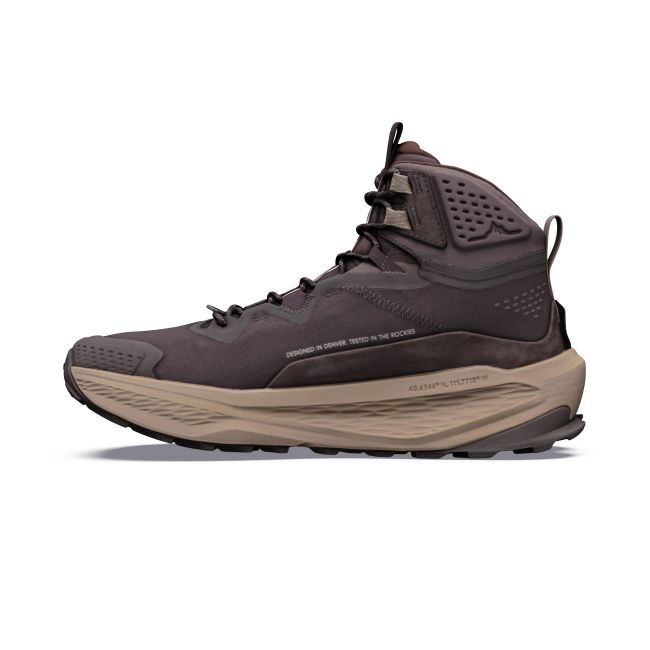 Ghete drumeție Altra Olympus 7 Mid GTX pentru bărbați - maro Chocolate Brown | GORE-TEX și talpă Vibram