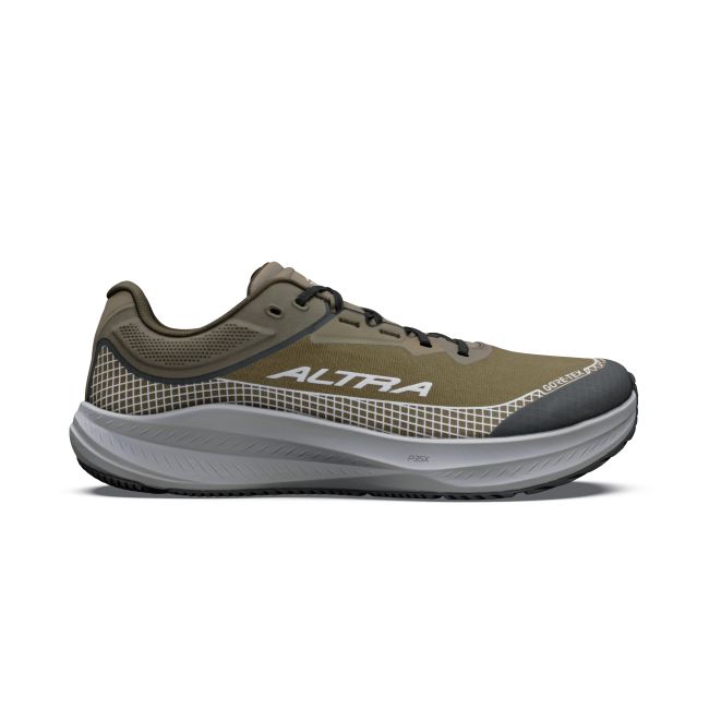 Pantofi alergare asfalt Altra Torin 9 GTX pentru bărbați - verde Dark Olive | Silver | Night Owl | impermeabili GORE-TEX