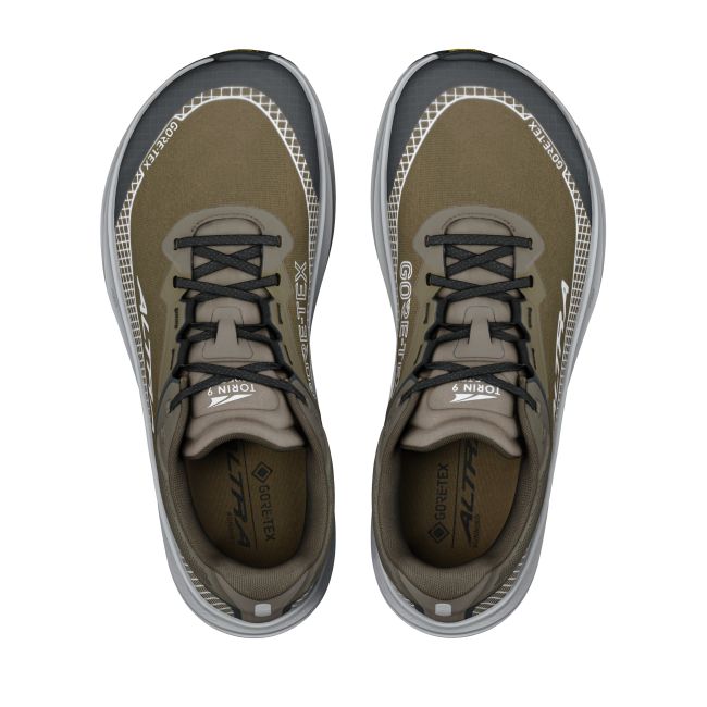 Pantofi alergare asfalt Altra Torin 9 GTX pentru bărbați - verde Dark Olive | Silver | Night Owl | impermeabili GORE-TEX