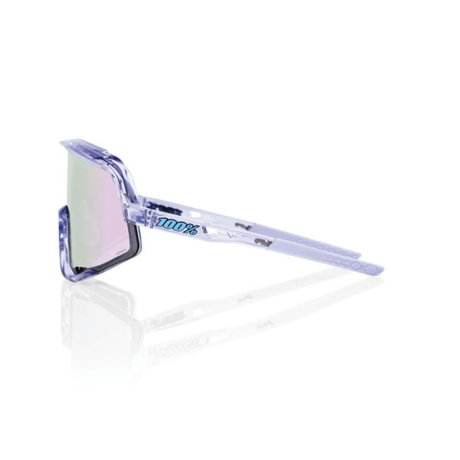 Ochelari ciclism 100% Glendale - Polished Translucent Lavender / HiPER Lavender Mirror Lens