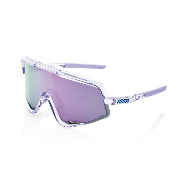 Ochelari ciclism 100% Glendale - Polished Translucent Lavender / HiPER Lavender Mirror Lens