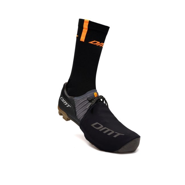 Huse pantofi ciclism DMT Toe Cap - negru/negru reflectorizant