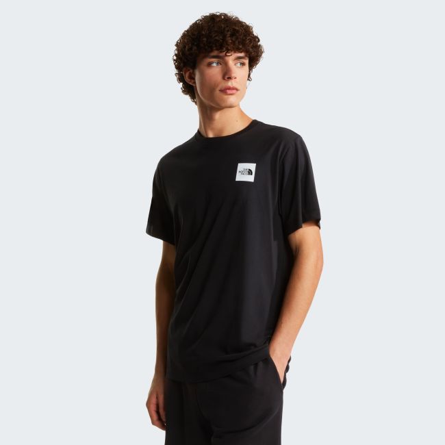 Tricou The North Face Evolution Box Half Dome Regular pentru bărbați - negru Black | bumbac și poliester