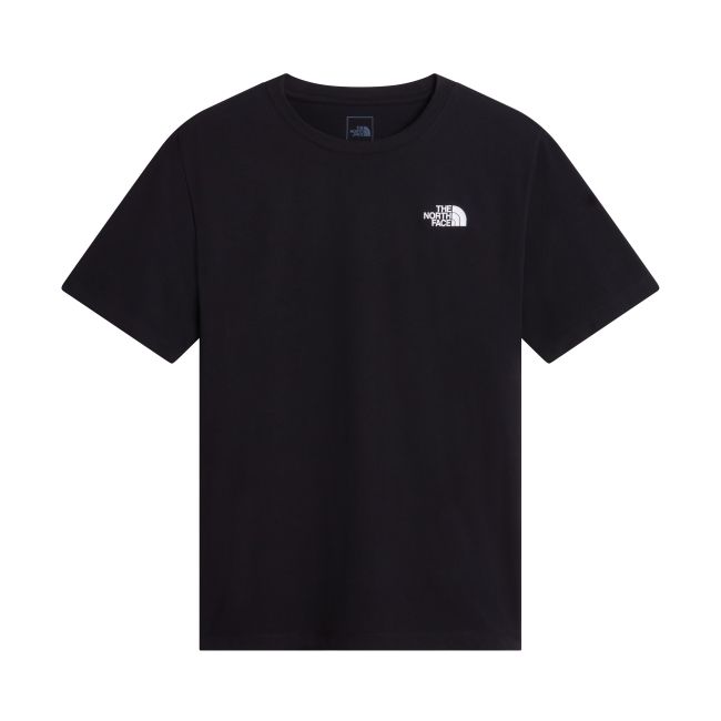 Tricou The North Face Vertical Regular Graphic pentru bărbați - negru Black | bumbac și poliester