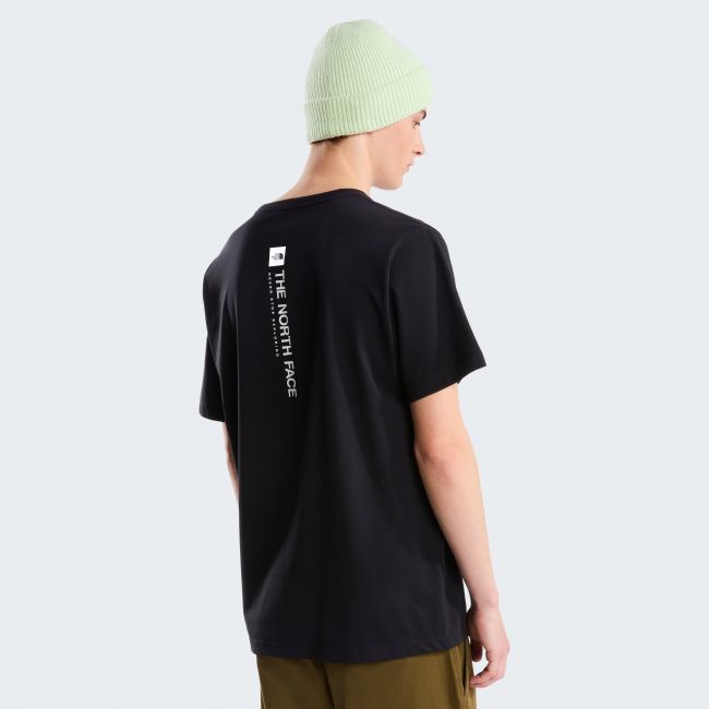 Tricou The North Face Vertical Regular Graphic pentru bărbați - negru Black | bumbac și poliester