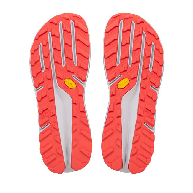 Pantofi alergare trail Altra Olympus 275 HiLo pentru bărbați - gri Vaporous Gray | Fiery Coral | Altra EGO™ MAX și Vibram®