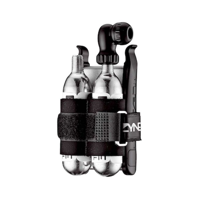 Kit reparație CO2 Lezyne Twin Kit Lite - Gri