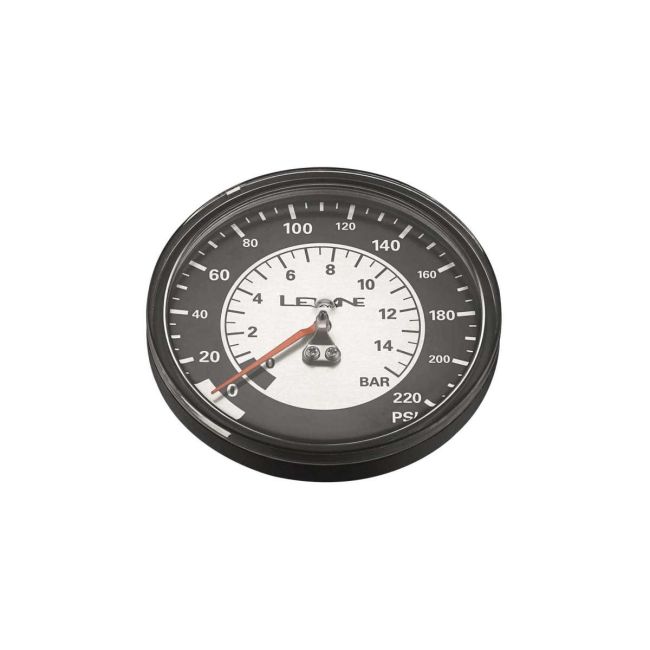 Manometru pompă Lezyne 220 PSI Gauge 3.5" - negru/argintiu