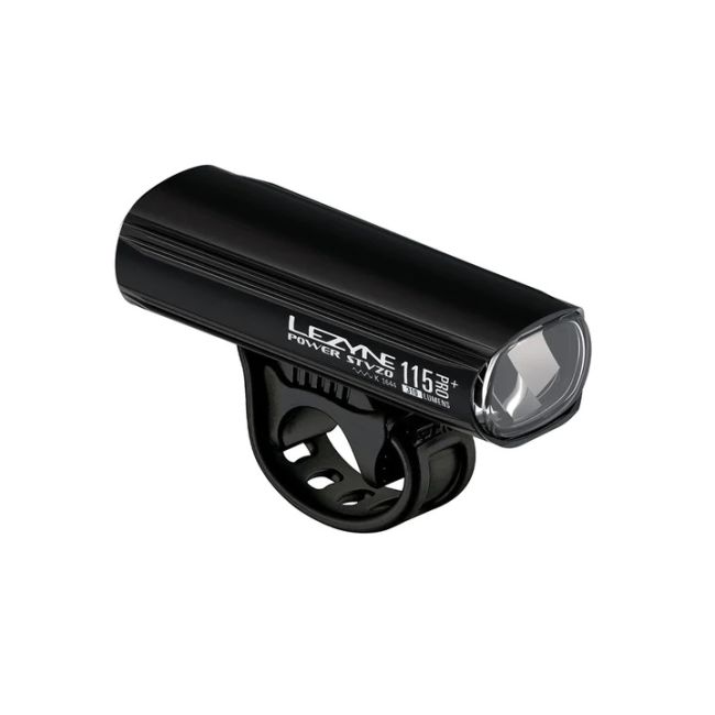 Lumină față Lezyne Power StVZO Pro 115 Remoted Loaded - Negru Lucios