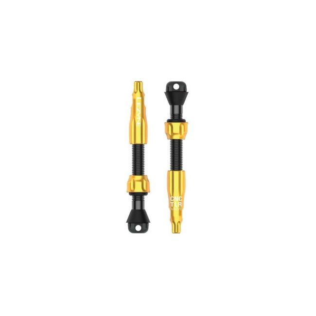 Valvă tubeless Lezyne CNC TLR Valve Pro 44mm - auriu