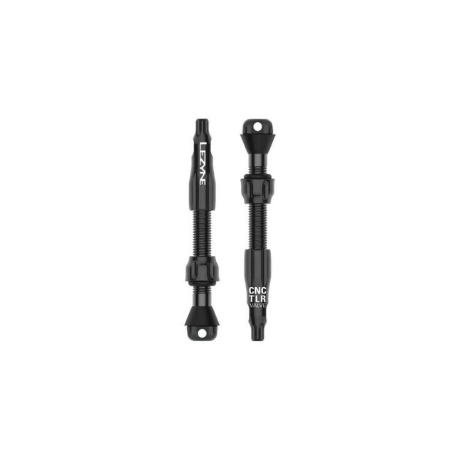 Valvă tubeless Lezyne CNC TLR Valve Pro 44mm - negru