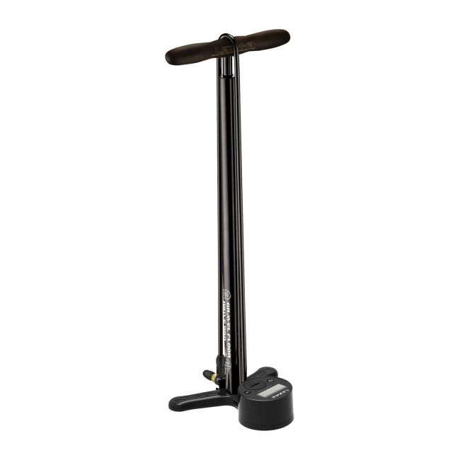 Pompă de podea Lezyne Gravel Digital Drive Pro - Negru lucios
