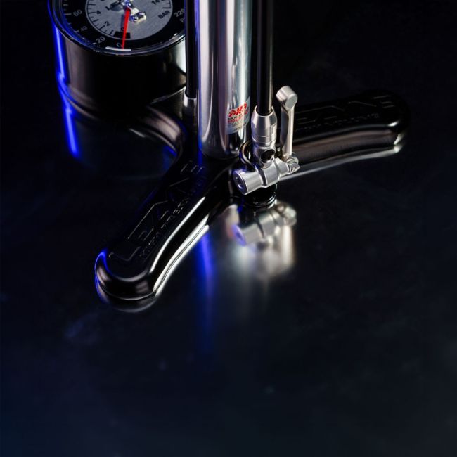 Pompă de podea Lezyne Alloy Floor Drive 3.5 - Presta Pro Chuck - argintiu lucios
