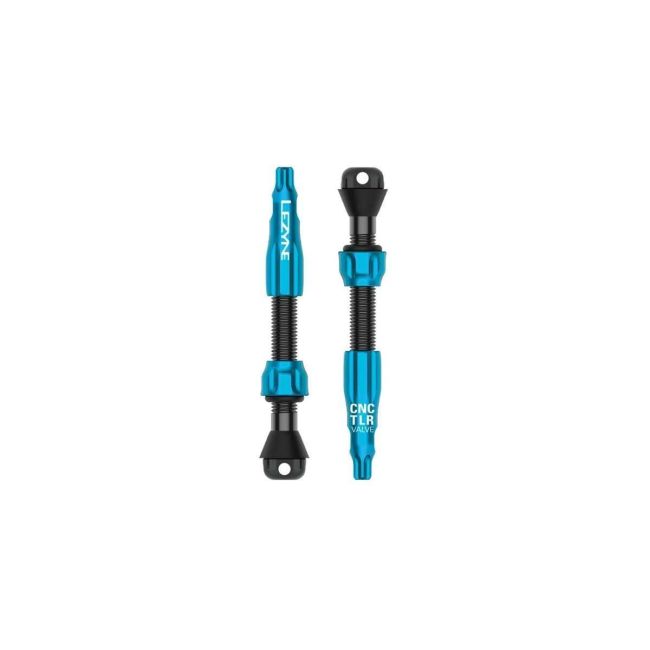 Valvă tubeless Lezyne CNC TLR Valve Pro 44mm - albastru