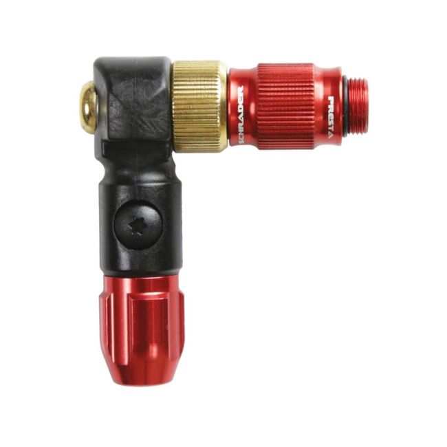 Cap pompă (chuck) Lezyne ABS-1 Pro HP Chuck Braided - roșu