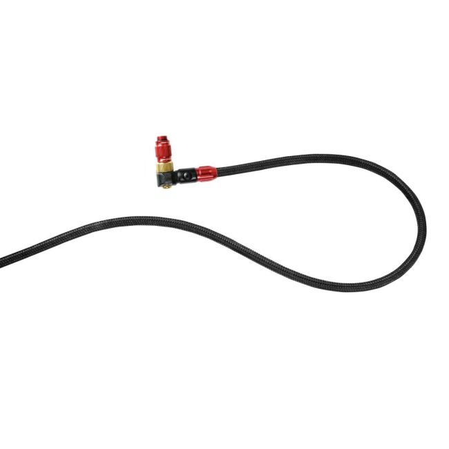 Furtun pompă Lezyne ABS-1 Pro Braided Floor Pump Hose - roșu