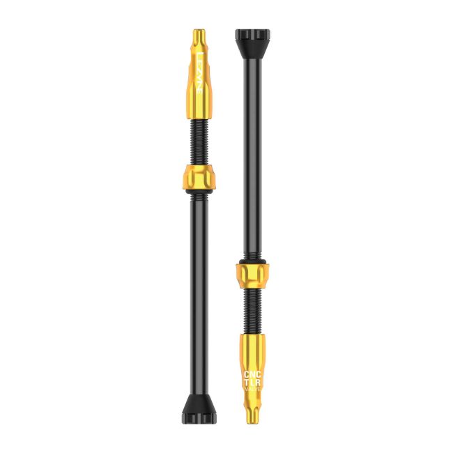 Valvă tubeless Lezyne CNC TLR Valve 80mm - auriu