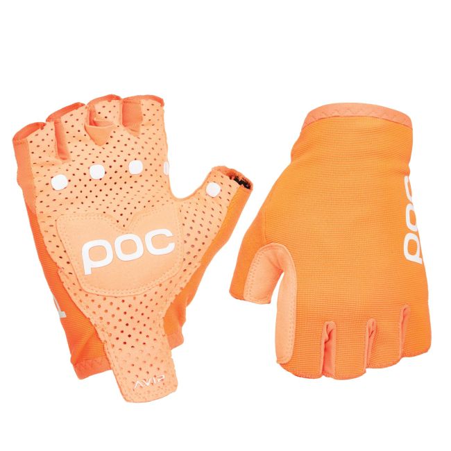 Mănuși ciclism șosea scurte POC AVIP Glove Short - Zink Orange