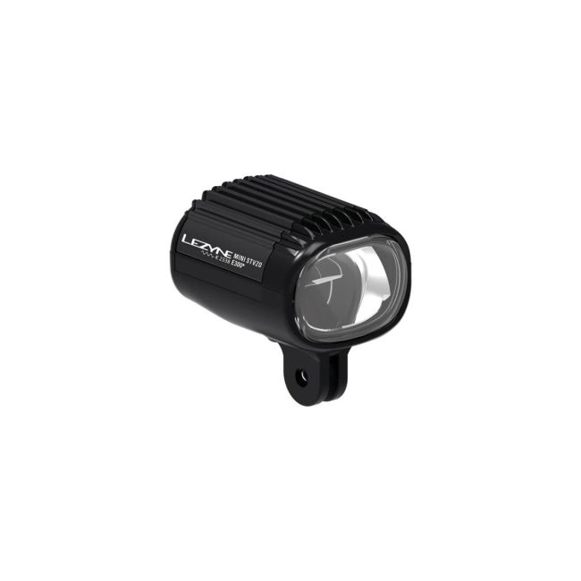 Lumină față Lezyne E-Bike Mini StVZO E300+ Front - Negru mat
