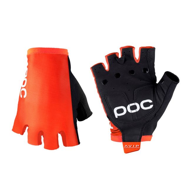 Mănuși ciclism șosea scurte POC AVIP Glove Short - Zink Orange