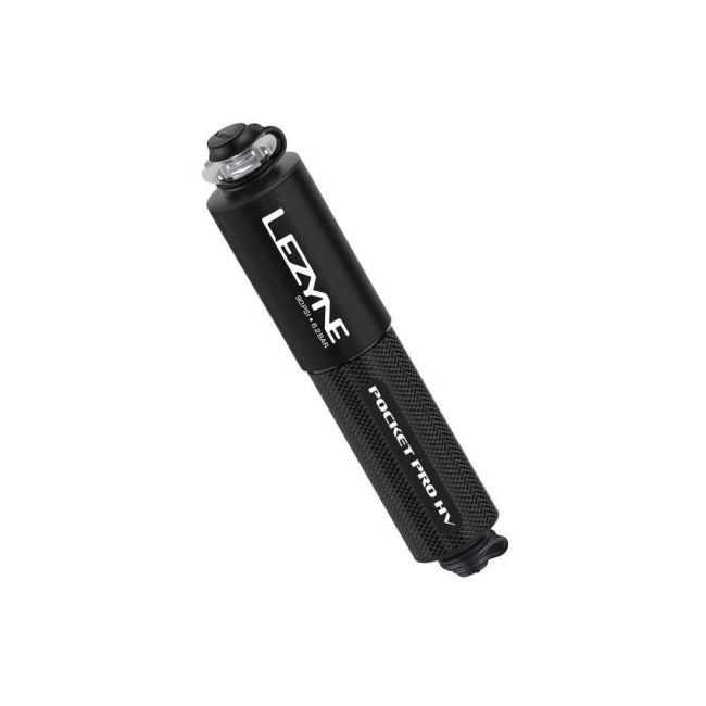 Pompă de mână Lezyne Pocket Drive Pro HV - Negru Mat / Negru Lucios