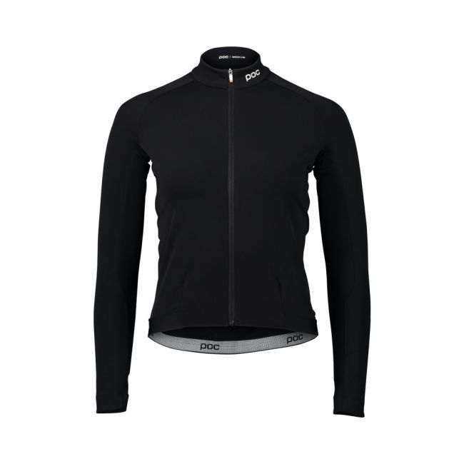 Tricou ciclism termic cu mânecă lungă POC Ambient Thermal Jersey W - Uranium Black