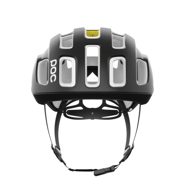 Cască ciclism șosea POC Ventral Air MIPS NFC - Uranium Black / Hydrogen White Matt