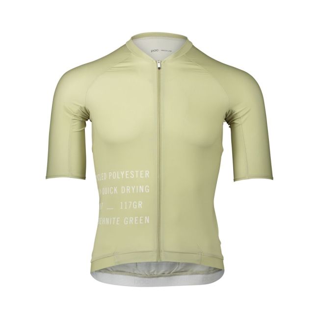 Tricou ciclism șosea POC Pristine Print Jersey - Prehnite Green