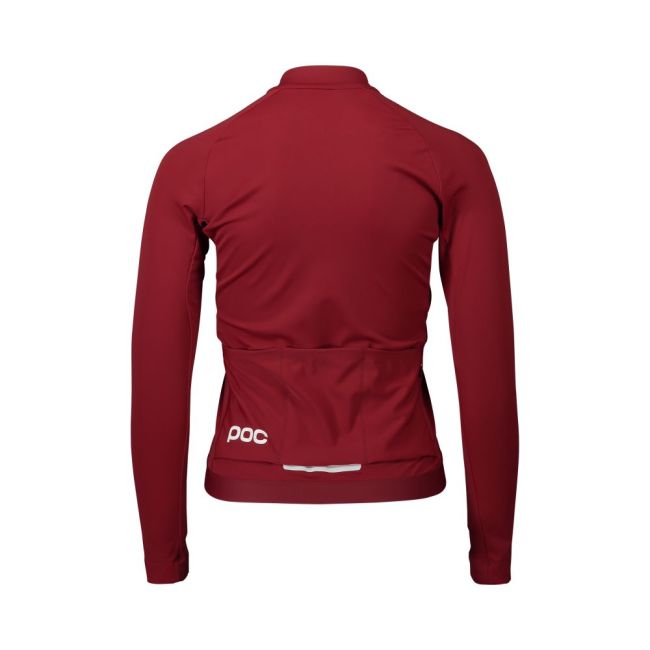 Tricou ciclism termic cu mânecă lungă POC Ambient Thermal Jersey W - Garnet Red