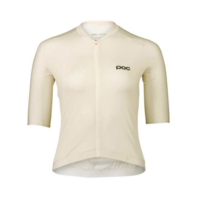 Tricou ciclism șosea POC Pristine Jersey W - Okenite Off-White