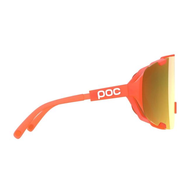 Ochelari ciclism POC Devour - Fluo. Orange Translucent/Clarity Road/Partly Sunny Gold