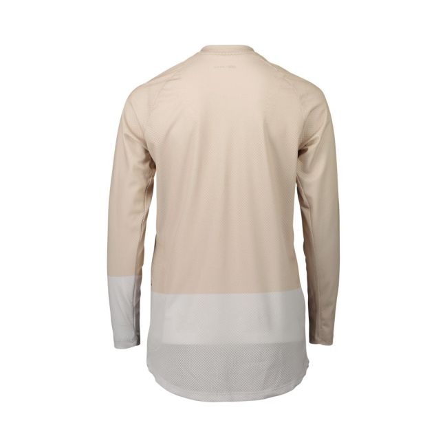 Tricou ciclism MTB POC MTB Pure LS Jersey W - Lt Sandstone Beige/Granite Grey