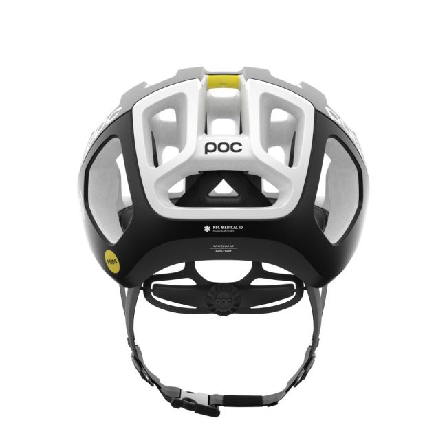 Cască ciclism șosea POC Ventral Air MIPS NFC - Uranium Black / Hydrogen White Matt