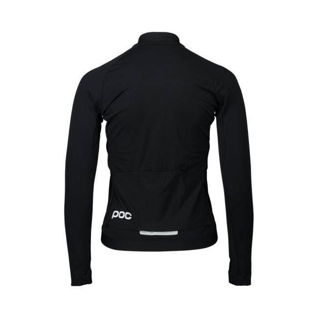Tricou ciclism termic cu mânecă lungă POC Ambient Thermal Jersey W - Uranium Black