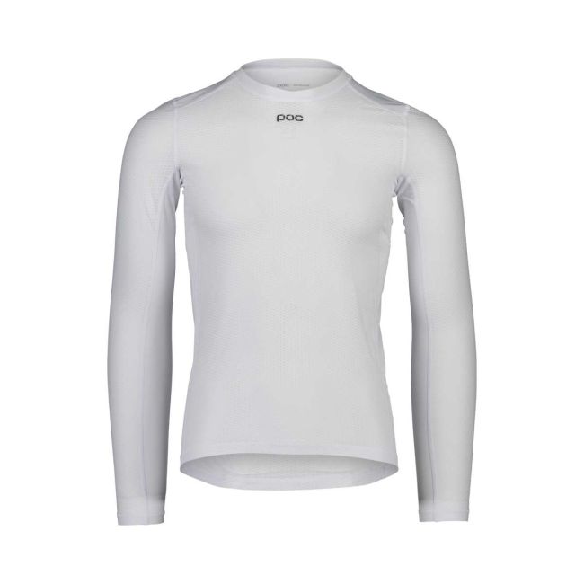 Tricou bază mânecă lungă ciclism POC Essential Layer LS Jersey - Hydrogen White
