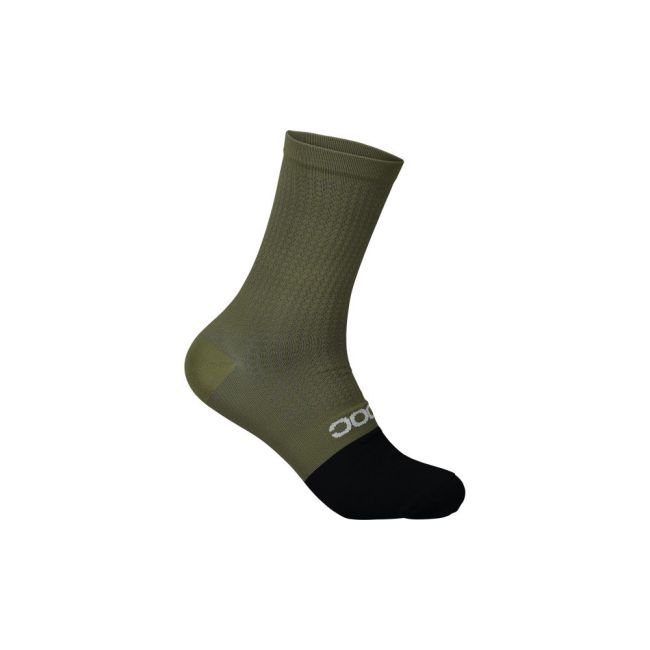 Șosete ciclism POC Flair Sock Mid - Epidote Green/Uranium Black