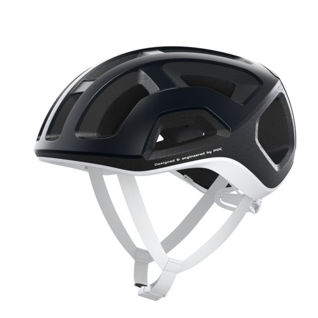 Cască ciclism șosea POC Ventral Lite - Uranium Black / Hydrogen White Matt