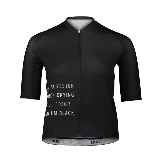 Tricou ciclism șosea POC Pristine Print Jersey W - Uranium Black