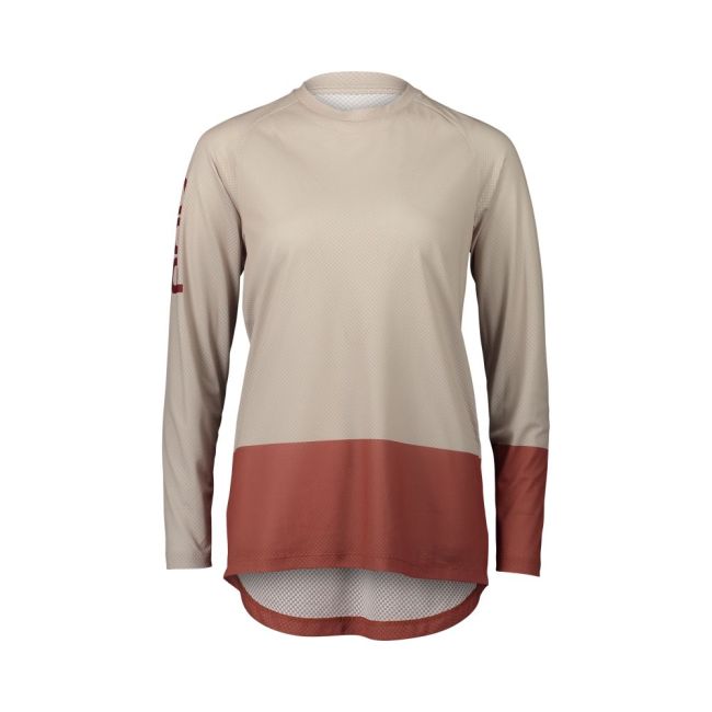 Tricou ciclism MTB POC MTB Pure LS Jersey W - Light Sandstone Beige/Himalayan Salt