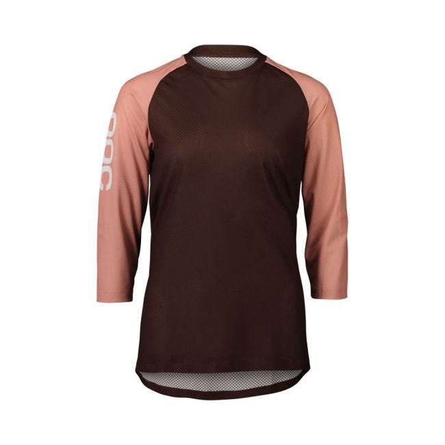Tricou ciclism MTB POC MTB Pure 3/4 Jersey W - Axinite Brown/Rock Salt