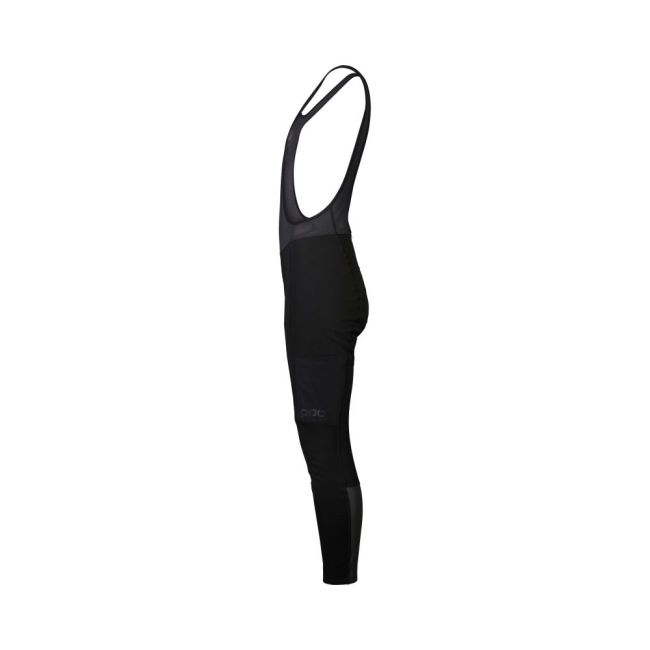 Pantaloni ciclism cu bretele POC Thermal Cargo Tights W - Uranium Black