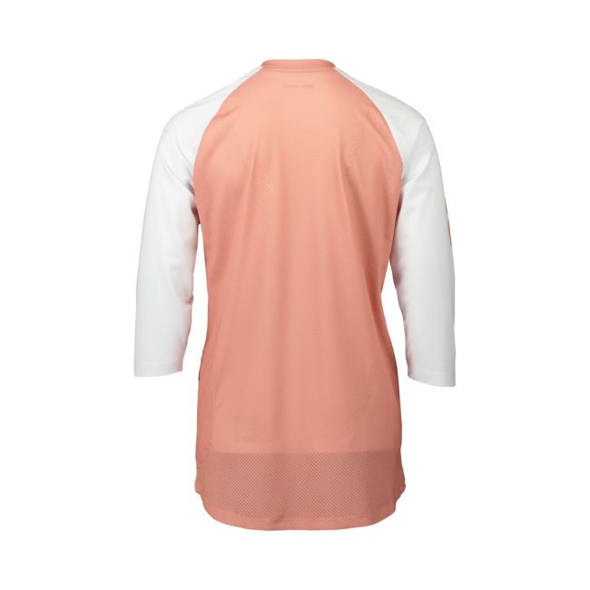 Tricou ciclism MTB POC MTB Pure 3/4 Jersey W - Rock Salt/Hydrogen White