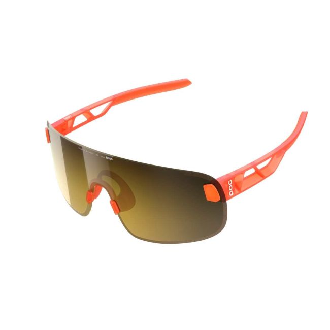 Ochelari ciclism POC Elicit - Fluo. Orange Translucent/Clarity Road/Partly Sunny Gold