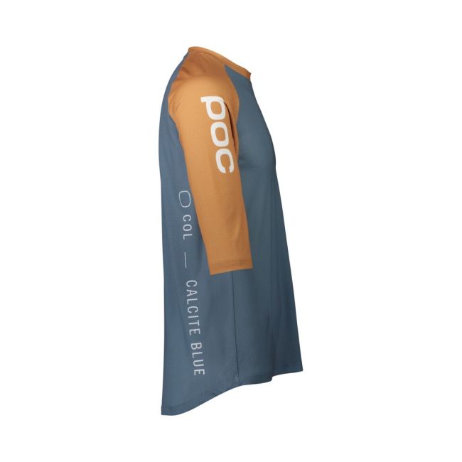 Tricou ciclism MTB POC MTB Pure 3/4 Jersey - Calcite Blue/Aragonite Brown